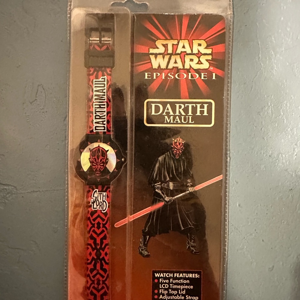 Star Wars Episode I Darth Maul Red and Black Watch